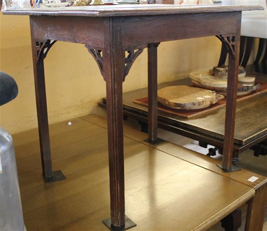 Victorian oak side table